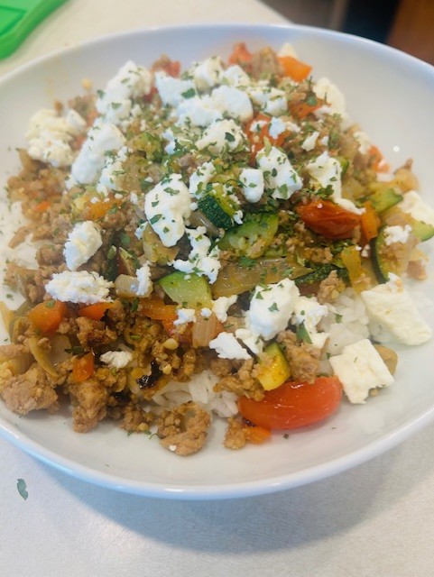 Mediterranean Ground Turkey Stir-Fry&nbsp;Recipe